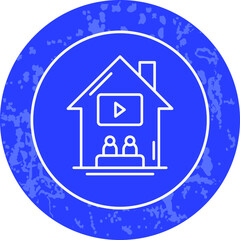 Unique Line Round Circle Icon