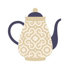 Ceramic Teapot icon. Vector illustration