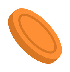 Money coin icon. Vector illustration