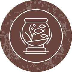 Unique Line Round Circle Icon