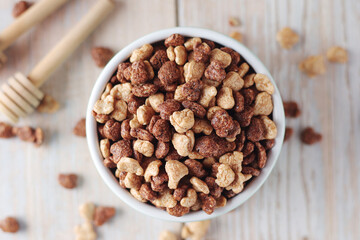 Dry muesli ready for healthy breakfast	