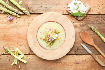 Spargelsuppe Grün Suppe Spargel