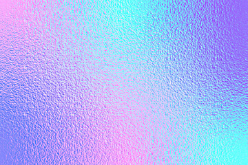 Holographic foil texture. Holograph iridescent background. Gradient rainbow pattern. Dreamy pink color. Pearlescent paper. Holo bg. Hologram hologram. Halographic effect texture. Vector illustration © Omeris