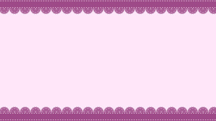 レースフリルのフレーム　紫