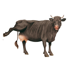 vache à lait, rigolote, qui rit, montre sa mamelle, ferme, animal, blanc, bétail, mollet, taureau, lait, agriculture , gazon, bétail, champ, prairie, isolé, exploitation laitière, vache laitière, mamm