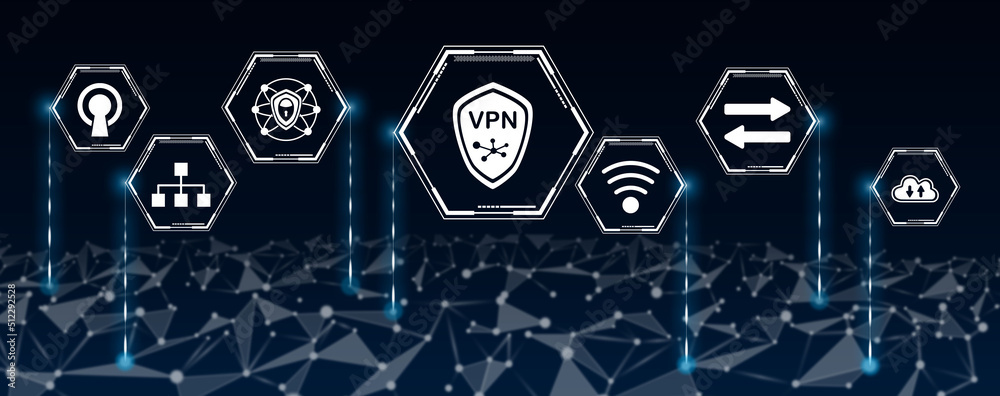 Canvas Prints Concept of vpn