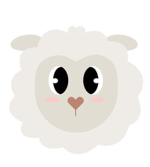 Cute Animal Vector Set Cute and friendly wild life with sheep Cute funny animals and hand drawn collection of many char