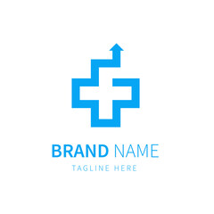 Obraz premium health growth logo. health symbol vector illustration