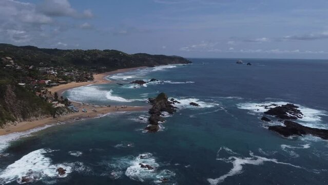 view of the coast of the sea