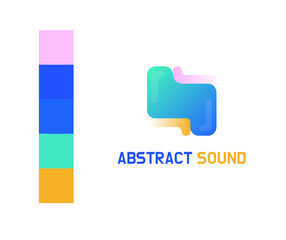 Abstract sound logo template
