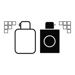 Spray Icon Design Vector Symbol Cleaning Water. Spray parfume icon. Isolated on a blank background which can be edited and changed colors.