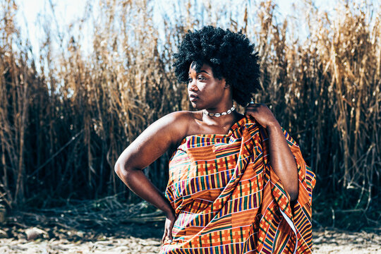 Black Woman In Traditional African Attire