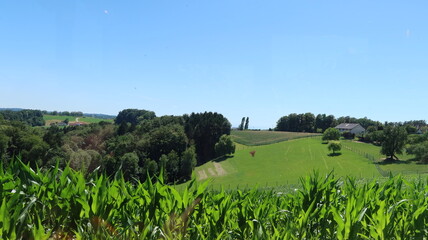 Obraz premium hills with houses