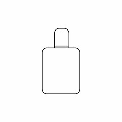 perfume bottle logo icon vector illustration design