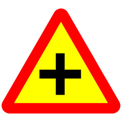 Cross Road Sign