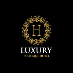 Luxury Logo template in vector for Restaurant, Royalty, Boutique, Cafe, Hotel, Heraldic, Jewelry, Fashion and other vector illustrations
