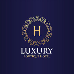 Luxury Logo template in vector for Restaurant, Royalty, Boutique, Cafe, Hotel, Heraldic, Jewelry, Fashion and other vector illustrations
