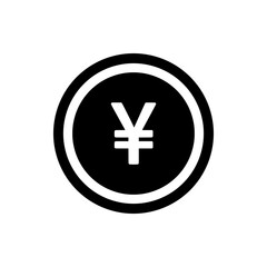 Obraz premium Yen Coin Icon For Mobile Apps And Website Menu Design. Best Coin Icon Vector Illustration
