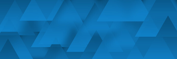 Obraz premium Blue Triangles Edgy Background Horizontal