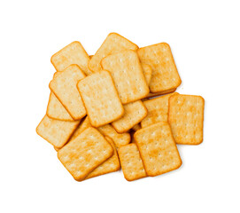 Crackers or biscuits. Cookies isolated