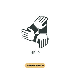 help icons  symbol vector elements for infographic web