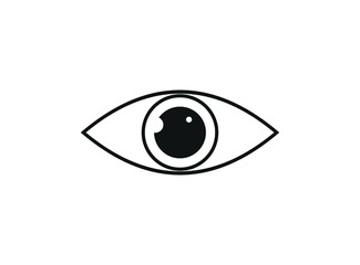 eye icon vector logo template