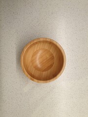 small bowl made of wood