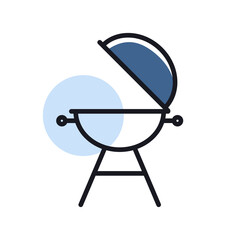 Fototapeta premium Grill barbeque cookout vector icon