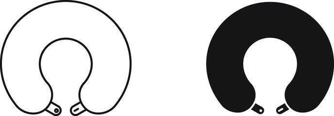 Travel Pillow icon , vector illustration