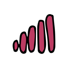 network icon. Doodle vector illustration with network