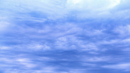 Naklejka na ściany i meble Blue sky with white cloud. Copy space.