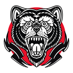 animal tattoo by hand drawing.Tattoo art highly detailed in line art style-05