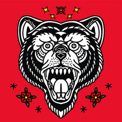 animal tattoo by hand drawing.Tattoo art highly detailed in line art style-05