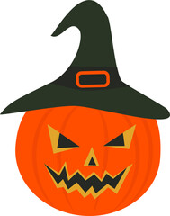 spooky smile halloween pumpkin