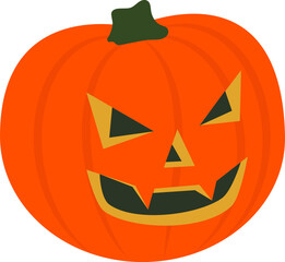 two sharp teeth halloween pumpkin carving