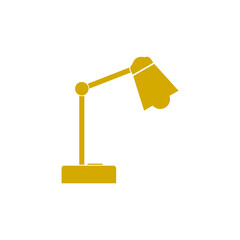 Table lighting lamp glyph icon