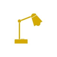 Table lighting lamp glyph icon