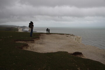 walking on the beach