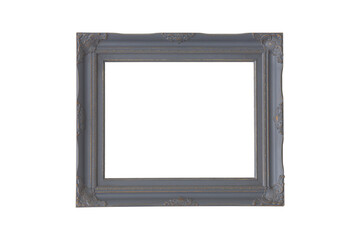 Grey Luxury Vintage Frame isolated on white background (with clipping path)