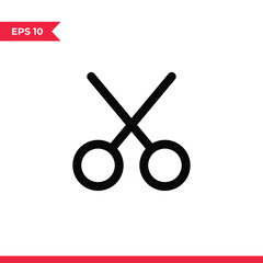 Scissors icon vector. Cut sign