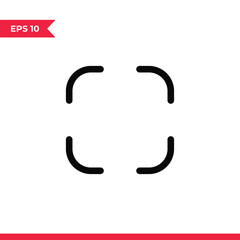 Expand icon vector. Maximize sign