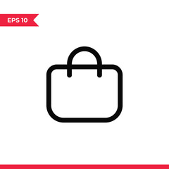 Shopping-bag icon vector. Bag sign