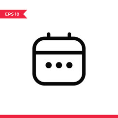 Calendar icon vector. Time sign