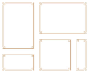 Decorative frame.A frame that gave a change in size to the same design.Good frame for a4 size paper.Certificate frame.