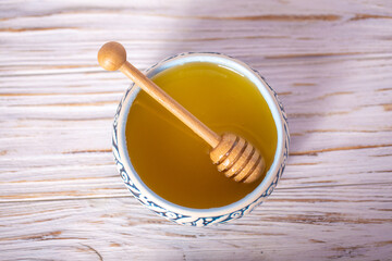 Honey in a bowl