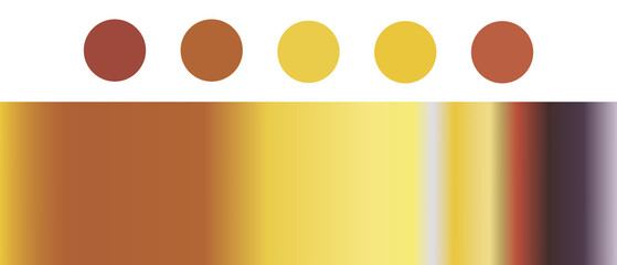 Yellow Chrome gradient with primary color palette for illustration, art, web design, graphic design etc.