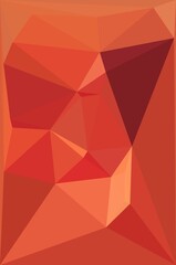 Obraz premium peach coloured orange rose creative abstract cubist triangular design