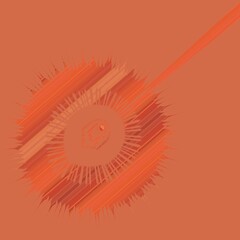 peach coloured orange rose creative abstract design