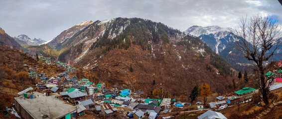 
Tosh village in beautiful Parvati valley in Himachal Pradesh state, Northern India