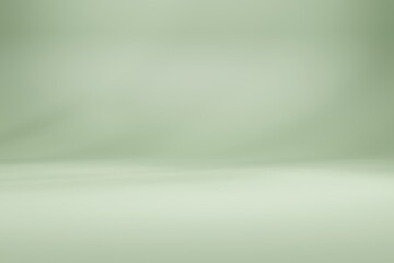 3D rendering Empty background, green studio background, Limbo background